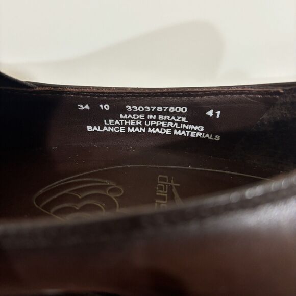 Dansko Womens Beth Brown Leather Size 41 Stacked Block Heel Loafers US 10 Pumps - Picture 9 of 13